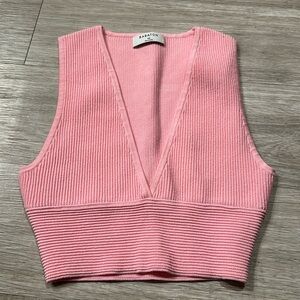 Aritzia Pink Crop Top